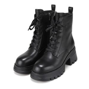 [BABARA] 바바라 양가죽 경량 몰드 워커부츠 6CM BBI874BK