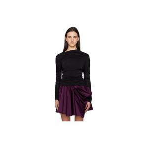 가니 티셔츠 블랙 저지 티셔츠 252144F110026