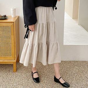 [한정수량] [올리비에스클로젯] 코듀로이 캉캉 롱 스커트_O2311SK066D