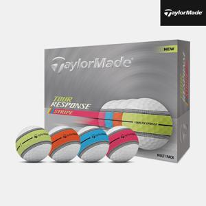 테일러메이드 투어 리스폰스 스트라이프 골프볼[남여공용][3피스][멀티컬러]