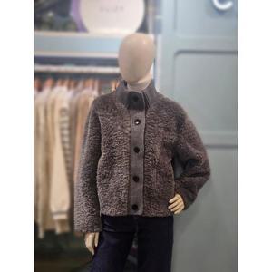 클리지 세이브존03 클리지 니트배색 털자켓 AGCP9WJK09A