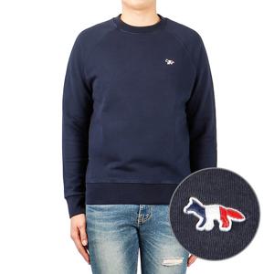 [메종키츠네] (FM00322KM0001 NAVY) 남성 트리컬러 폭스 맨투맨