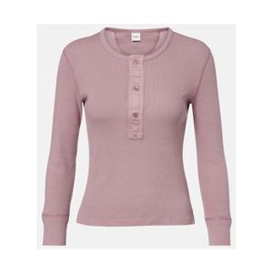 끌로에 리브 니트 코튼 헨리 셔츠 P01130756