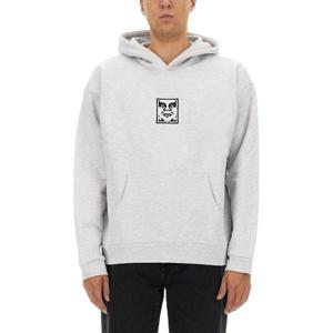 오베이 프린트 후드티셔츠 112470196 ASHGREY