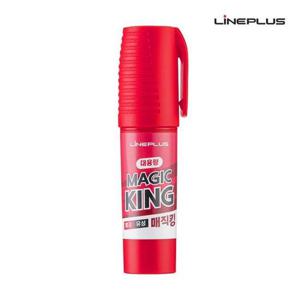 라인플러스 매직킹 유성매직 8mm (12개입) 1다스 (레드)