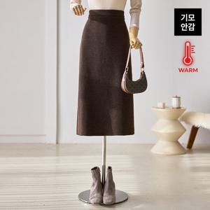 [한정수량] [커스텀에이블] 뒷밴딩 슬릿 기모 스커트_T2512SK080D