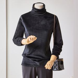 [한정수량] [커스텀에이블] 데일리 벨벳 폴라 티셔츠_T2512TS177D