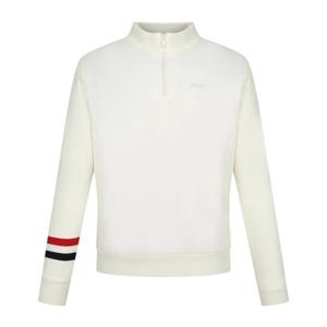 [핑]남성  우븐패치 반집업 긴팔니트  111D3SR301_WH