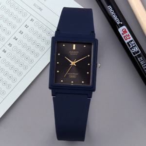 카시오 MQ-38UC-2A1 저소음 비비드블루 사각 수능 남녀공용 우레탄 시계 d