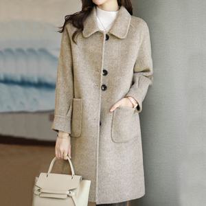 [한정수량] [모리스커밍홈] 데일리 플랫카라 헤링본 코트_M2512CT608D