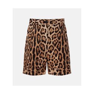 돌체앤가바나 레오파드 프린트 코튼 버뮤다 쇼츠 P01122773