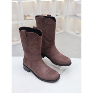 [코디엘루]스웨이드 데일리 여성 미들 부츠 4cm CDSP501070