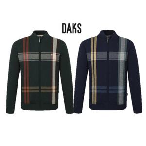 닥스 울 100 빅체크 방풍 풀집업 니트 2종택1 DLW1SWZU111-N1