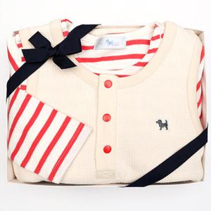 HP블루독베이비26년SS CR)하트SET우주복 4617067505