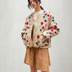 [랩]MARIO플라워 뽀글이 퀼팅점퍼 AR4MZA63