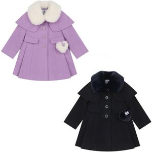 [프랜치켓] 여아겨울코트연보라/네이비 케이프CT Q55DCC030/Q55DCC050