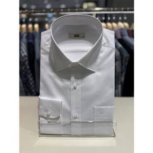 닥스셔츠 일반핏 면소재 화이트 솔리드 긴소매 (DMP1SHDL130A1)