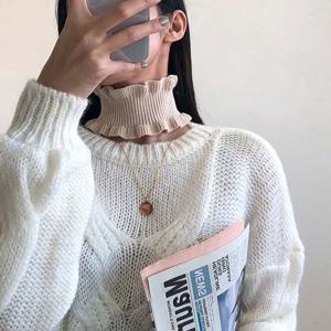 여성패션넥워머 페이크목폴라 파티룩 클럽코디