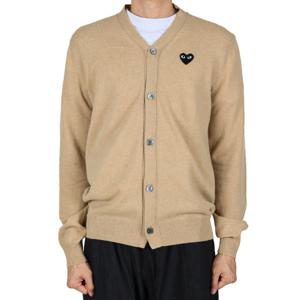 꼼데가르송플레이 25FW 공용 블랙 하트 가디건 베이지 AX N024 051 3