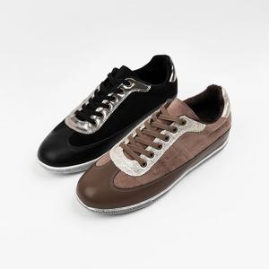 [신난다슈] 여성 스니커즈 운동화 2cm 2종 여자 플랫 단화 슬립온 기모 스웨이드 LD256458