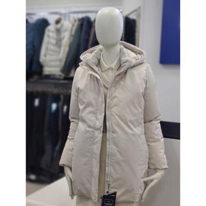 BTR골프 세이브존06 여성 겨울 중기장 구스 후드 집업 점퍼 가비 BTO80J52W