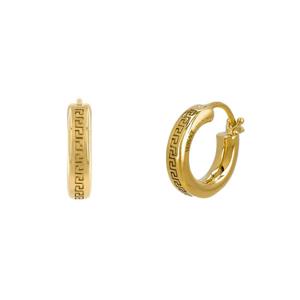 베르사체 1018958 1A00620 3J000 그레카 후프 귀걸이