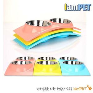 더블 원형 식기 BW-04 애견용품 사료식기 애완용품 밥통 밥그릇 강아지 고양이집 애견식기