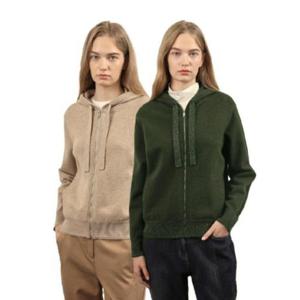 올리비아로렌 MG01 후드 니트 가디건 VOCBC4W9331