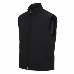 AURALEE HIGH COUNT WOOL POPLIN VEST BLACK (A24SV02WP) (하이 카운트 울 포플린 베스트)