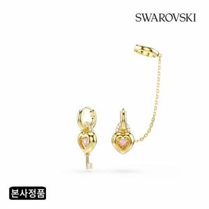 [본사정품] Idyllia 하트 위드 키 이어 커프 드롭 귀걸이 5737294