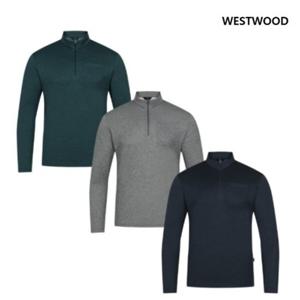 [웨스트우드]남성 멜란지 집업 티셔츠_WP1MTTS301