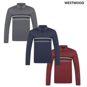 [웨스트우드]남성 가로배색 폴로티셔츠 WP1MCTP409