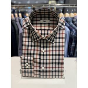 닥스셔츠 밑단일자 일반핏 스몰 하우스체크 긴소매 남방 (DMP1SHCL140I1)