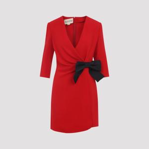발렌티노 가라바니 미디 원피스 7B0VAGG71MM 9QK RED