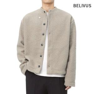 빌리버스 남자 헨리넥 뽀글이 자켓 플리스 버튼 가디건 BWY001