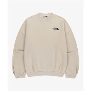 노스페이스 NM5MR52K 화이트라벨 로고 스웻셔츠 CREAM BEIGE 254609