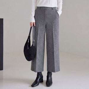 [한정수량] [모리스커밍홈] [55-77]모직 일자 밴딩 버뮤다팬츠_M2512PT111D