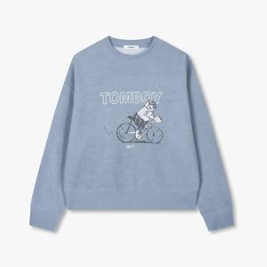 [톰보이] 피그먼트 그래픽 맨투맨 9176122973