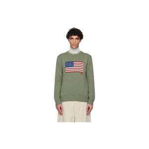 폴로 랄프로렌 티셔츠 카키 더 아이코닉 플래그 스웨터 252213M201009