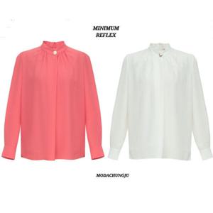 [미니멈]MD 턱셔링 하프넥 블라우스 MD MYAAWB1100_CJ