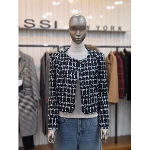 제시뉴욕 세이브존05 노카라 크롭 트위드재킷 ME15SZNRJL5341BK