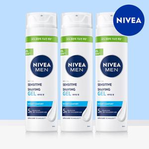 니베아 맨 센서티브 쉐이빙 젤 200ml 3개