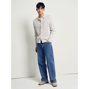 [빈폴멘] 케이블 칼라넥 카디건 베이지 (BC615AC13A)