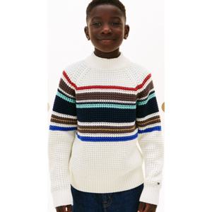 타미힐피거칠드런6  T42G0WWO300BT1  텍스터 스티치 립 스웨터