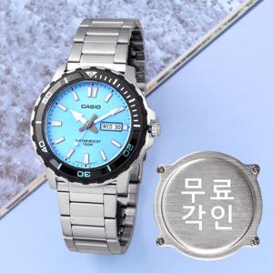 무료각인 카시오 MTD-125D-2A3 방수 남자메탈시계 d