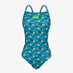 아레나 컬리팜  A6SL1CO05 GRN (주머니백 증정) 여성선수 싱글 스트랩백 원피스 실내수영복