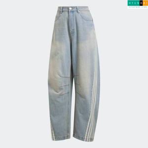 아디다스 현대백화점 [Women] 아딜레늄 시즌 3 바나나 피티드 워시드 데님 팬츠 JX9212 인기바지