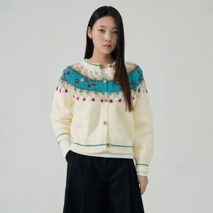 [코인코즈][정가79,000원]플로럴 니트 가디건_CD5WD603