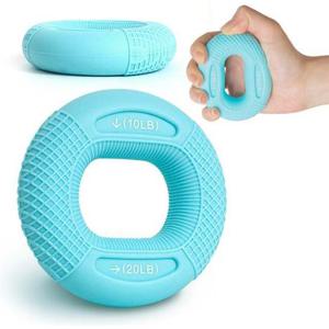 듀얼 실리콘 손가락 도넛 악력기 LUAZ-ZU스카이5-10kg 악력기 무소음악력기 도넛모양악력기 헬스소품