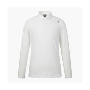 데상트 GOLF 남성 자카드 MIX 소재 긴팔 티셔츠 (DP32MFTL94) DP32MFTL94_BWTG 279513